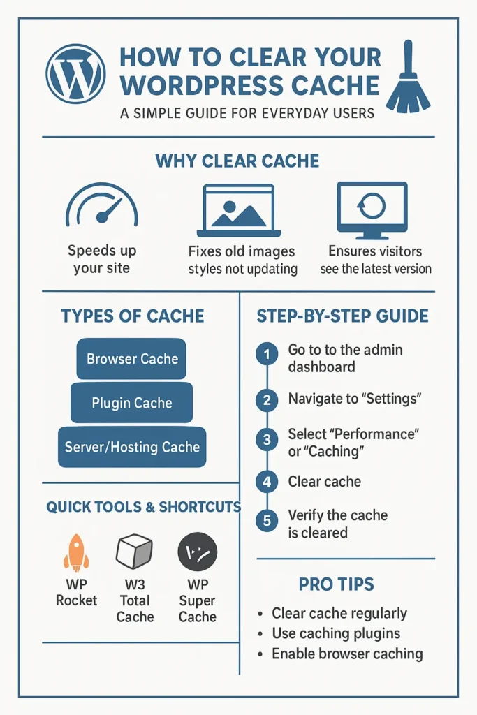 How to clear WordPress cache