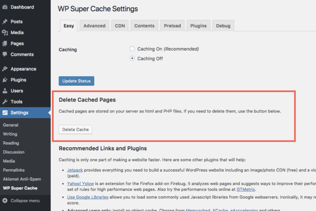 WP Super Cache