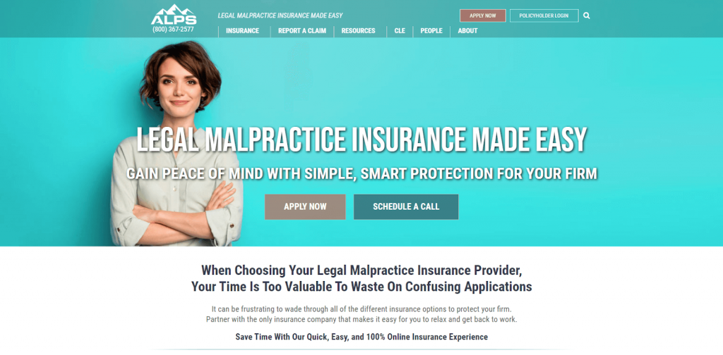 Alp Insurance - small business website design