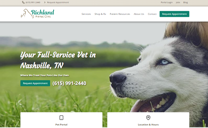 Richland Animal Clinic - Website