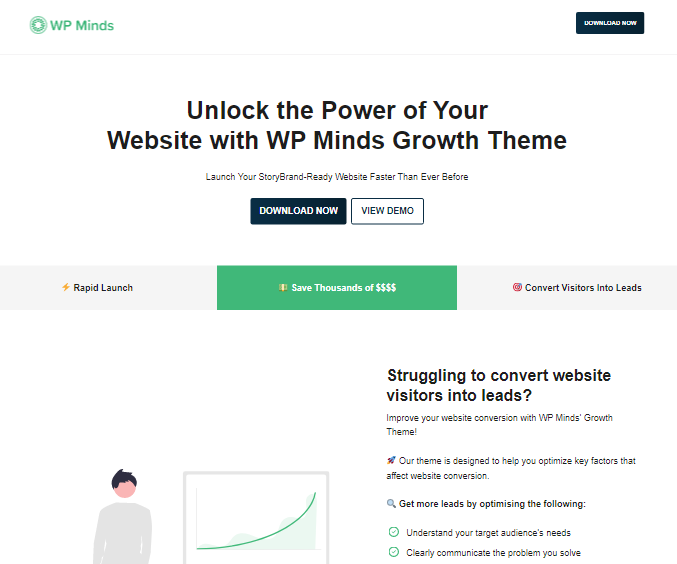 WP Minds Growth Theme