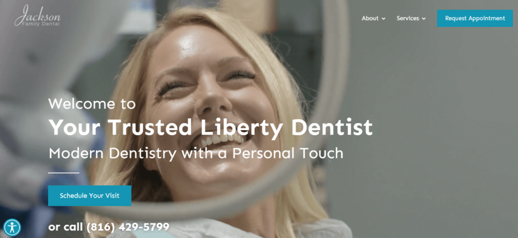Website Design for Dentist: jackson-family-dental