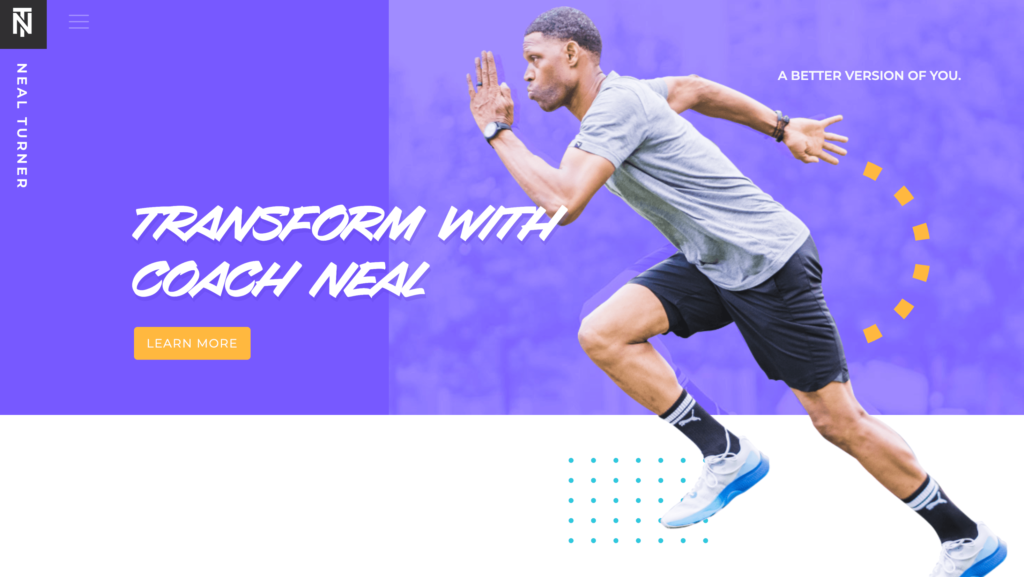 coach website example