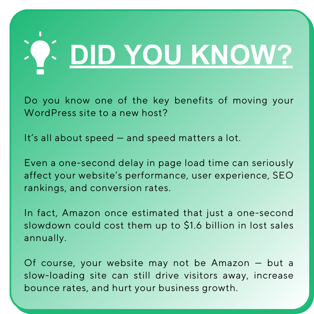Why move hosting