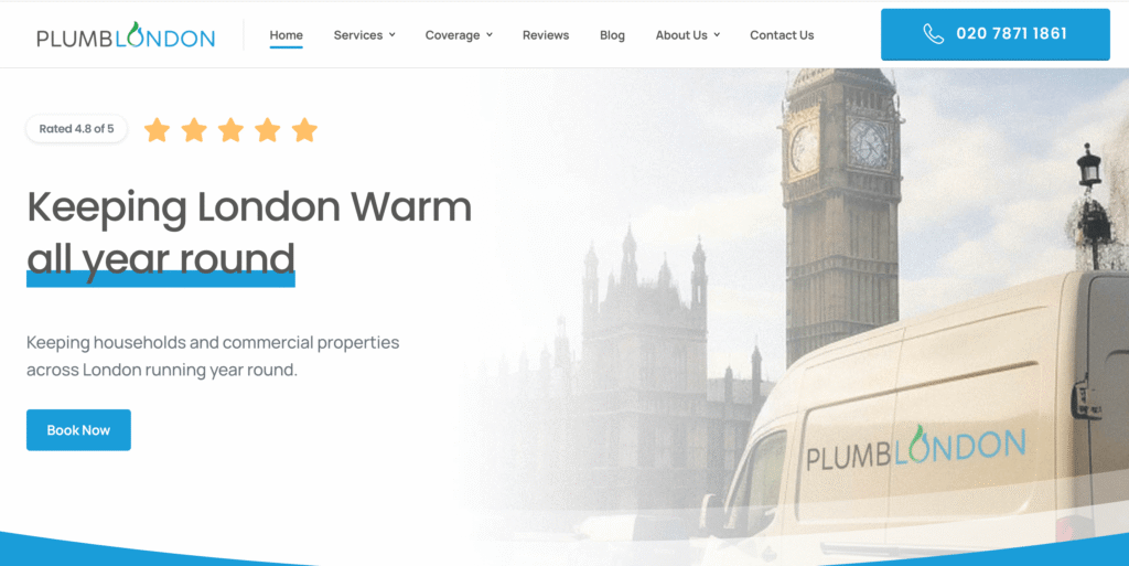 Plumb London - Best Plumbing Websites in 2026
