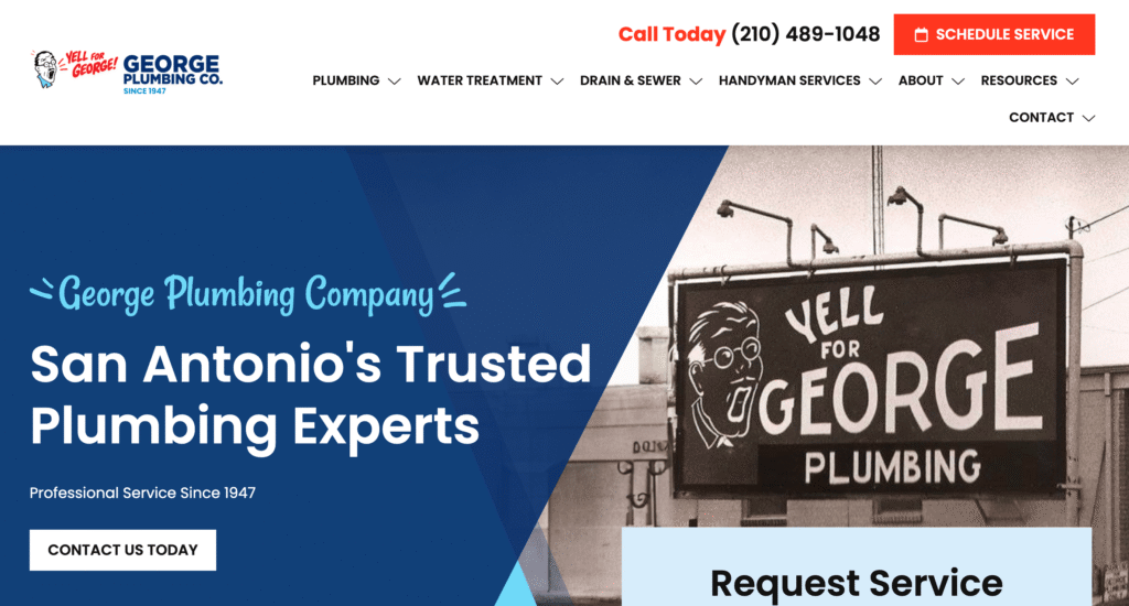 Yell4George - Best Plumbing Websites in 2026