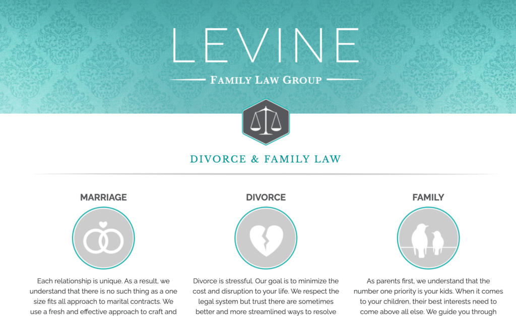 attorney website design