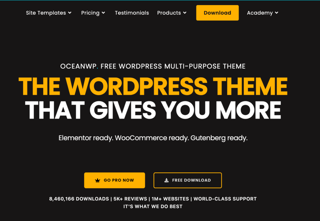 OceanWP - WordPress photography themes