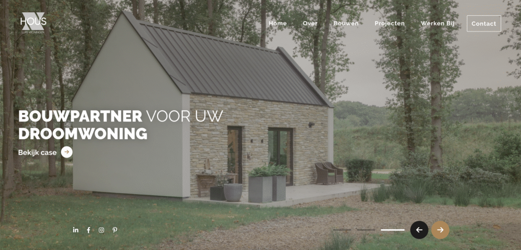 Websites for Contractors 6. Hous Luxe Woningen