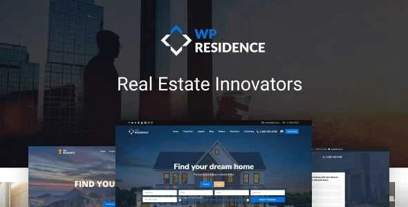 WP Residence displaying best website design for real estate