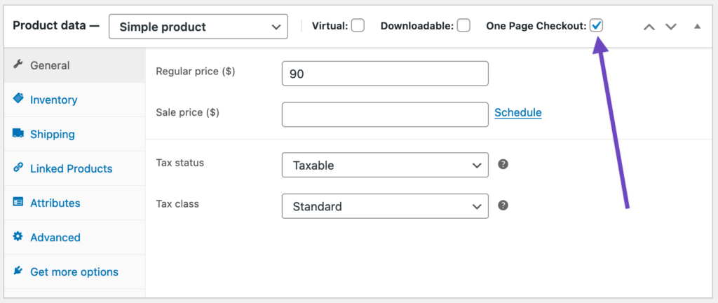 Display of WooCommerce One Page Checkout plugin dashboard