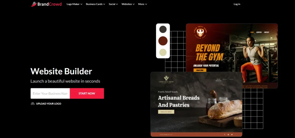 Brandcrowd website UI