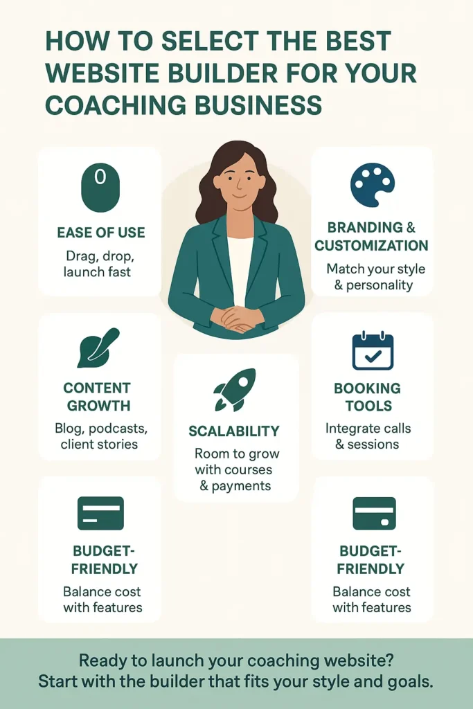 Guide to choose the Best Website Builder for your Coaching Business