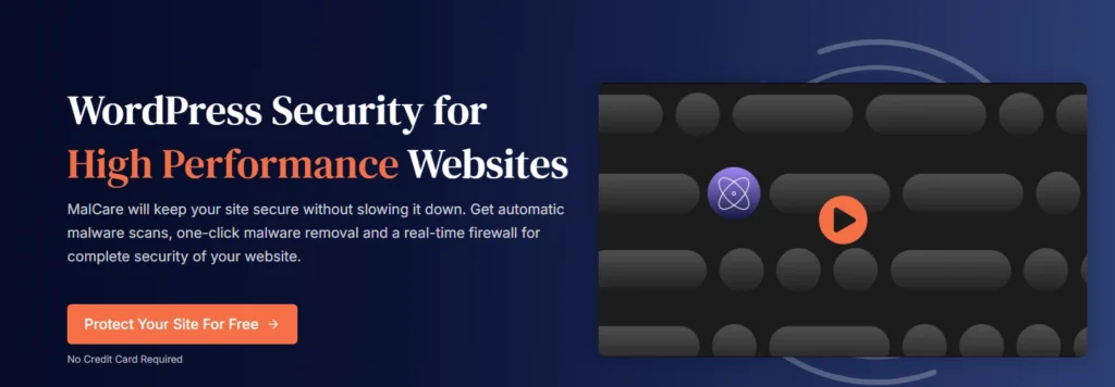 Malcare Cloud-based scanning plugin website interface