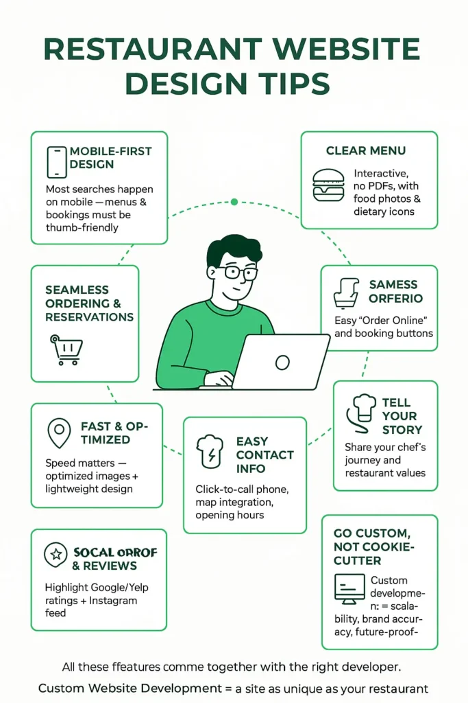 Resturant website design tips