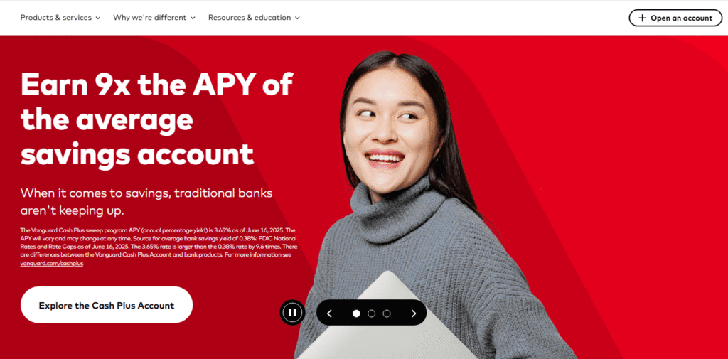 vanguardbanner - Financial Services Website Designs