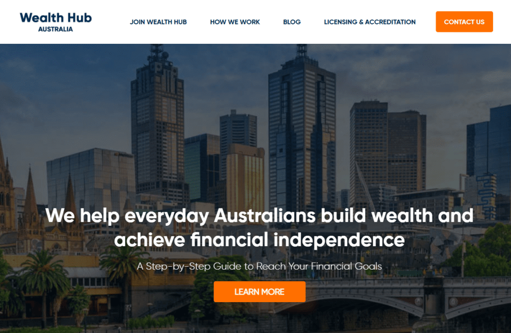 wealth hub australia banner