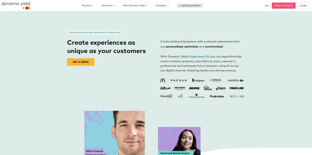 Dynamic Yield – Best CRO tool for personalization