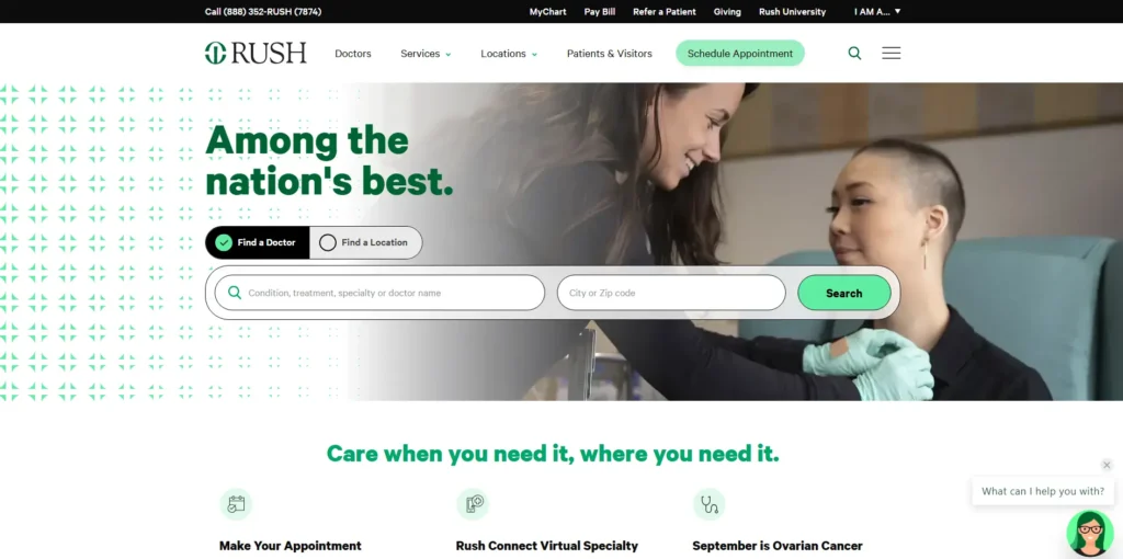 Best healthcare website design