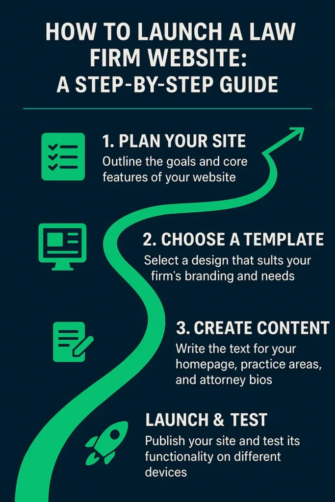 How to launch a law firm website using a template