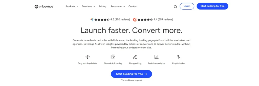 Landing Page Builder CRO platform