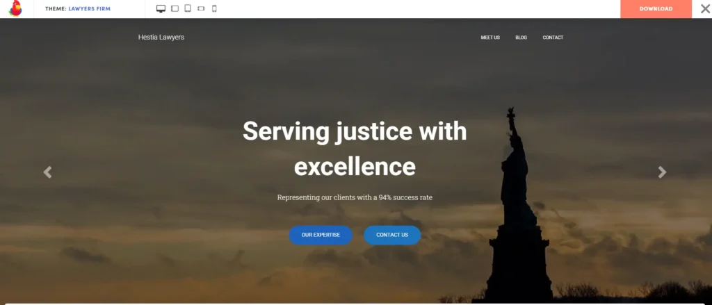 Lawyers Firm WordPress template