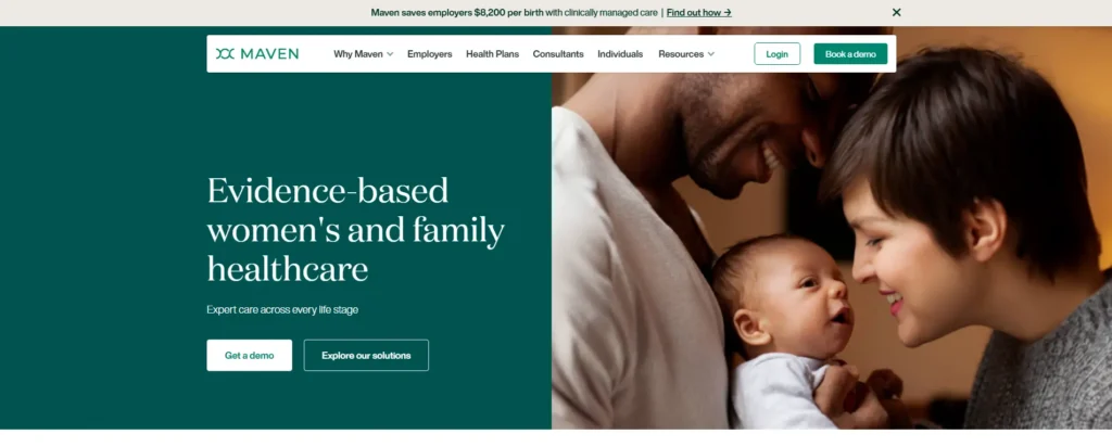 MAven clinic - Best healthcare website design