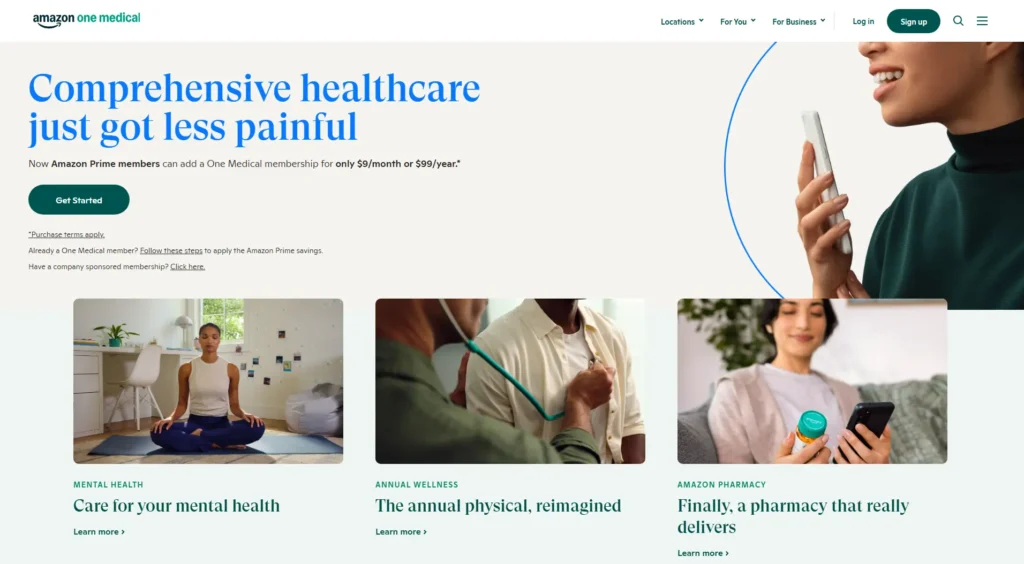 Best doctor website design - onemedical