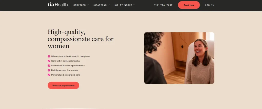 Tia Clinic - Doctors website design