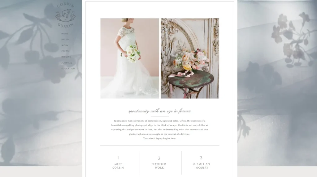 Best wedding photography website