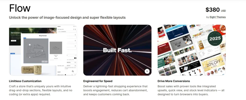 Flow fast and customizable shopify theme