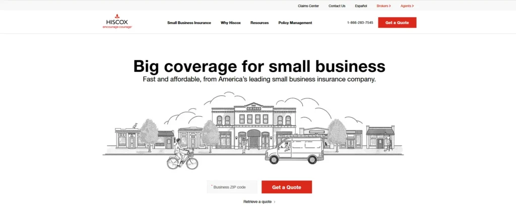 Hiscox - Insurance Company Website Design
