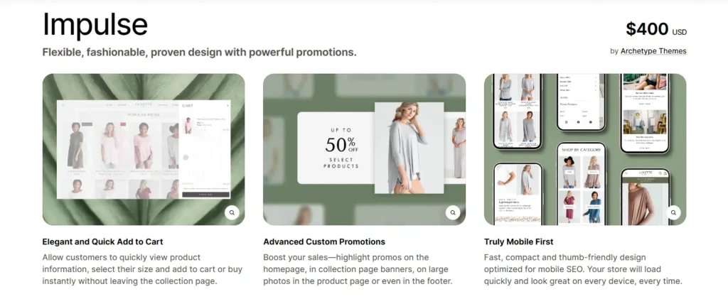 Impulse - Custom shopify theme