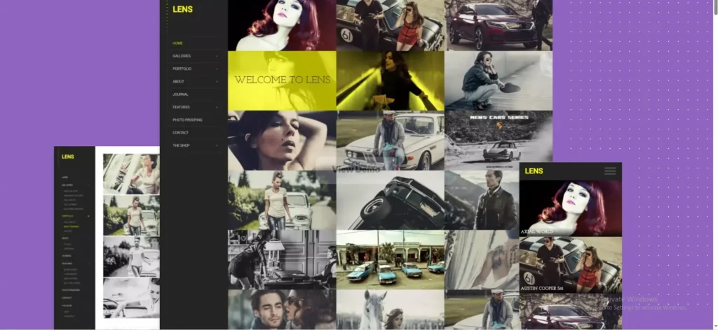 photography portfolio WordPress theme