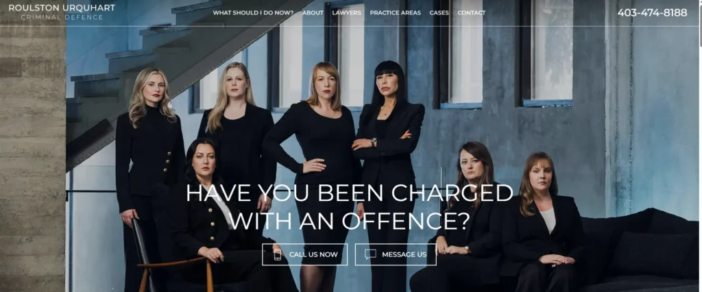 Roulston Urquhart - criminal justice web design