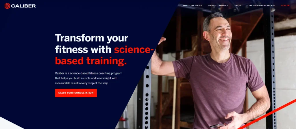 CaliberStrong : Website Design for Personal Trainers
