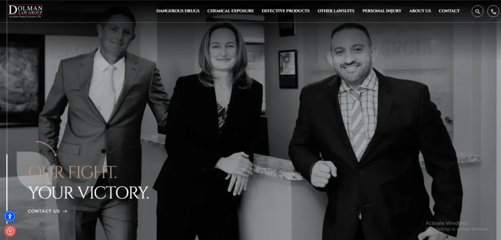 Dolman law firm website design