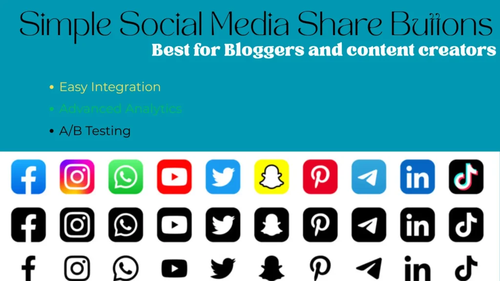 Simple Social Media Share Buttons