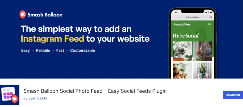 smash balloon social media plugin