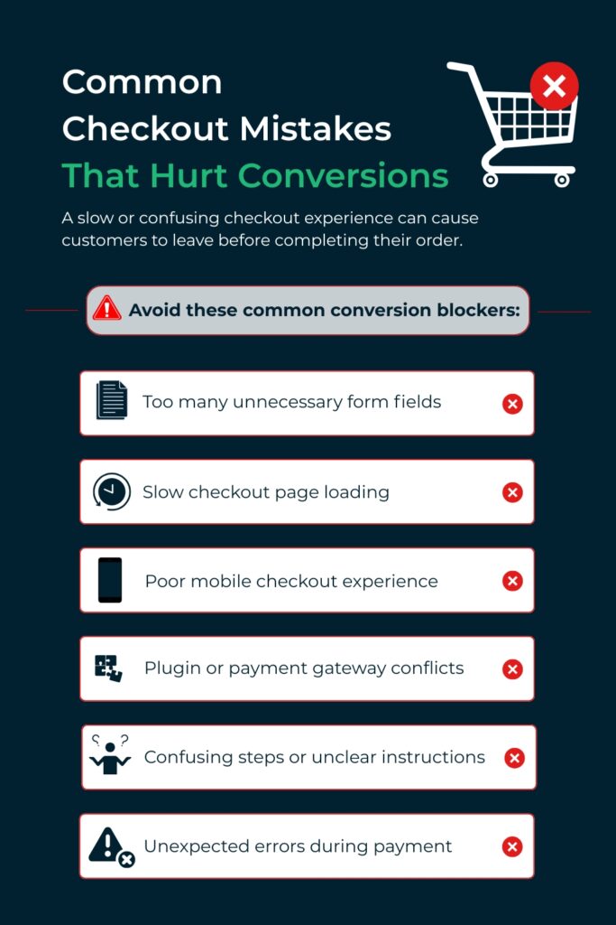 Common Woocommerce checkout mistakes
