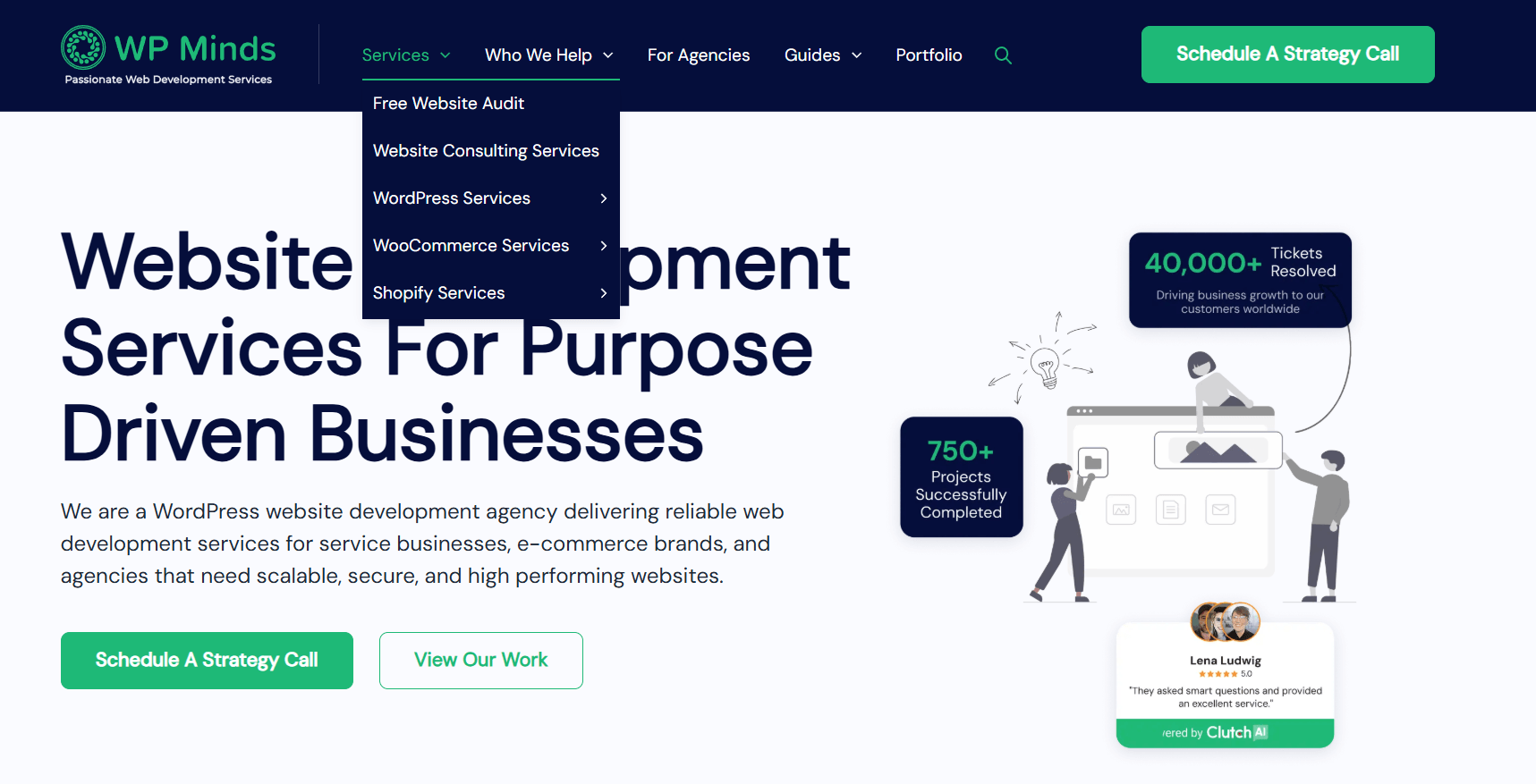 WordPress Agency Navigation