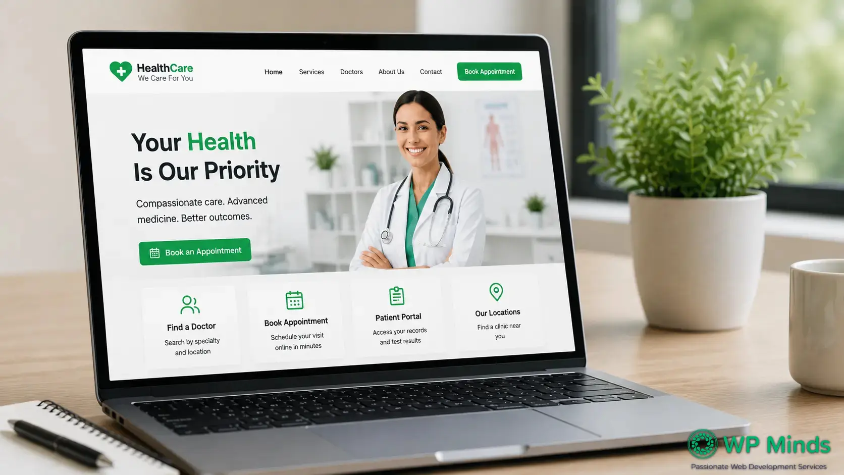 Strategy for Healthcare Website Design - WP Minds